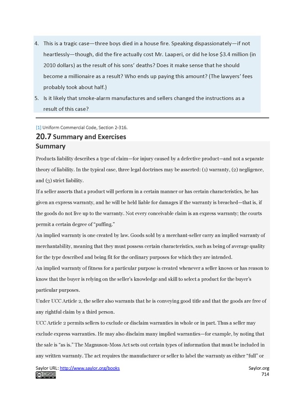 Business Law and the Legal Environment - Page 714